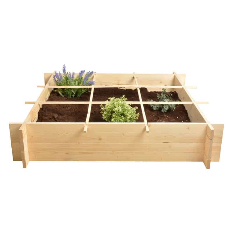 Esschert Design - Carré potager en bois 1 mètre x 1 mètre