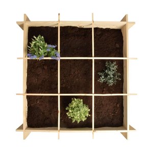 Carré potager en bois 1 mètre x 1 mètre