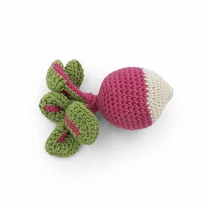 Doudou radis coton bio fait-main