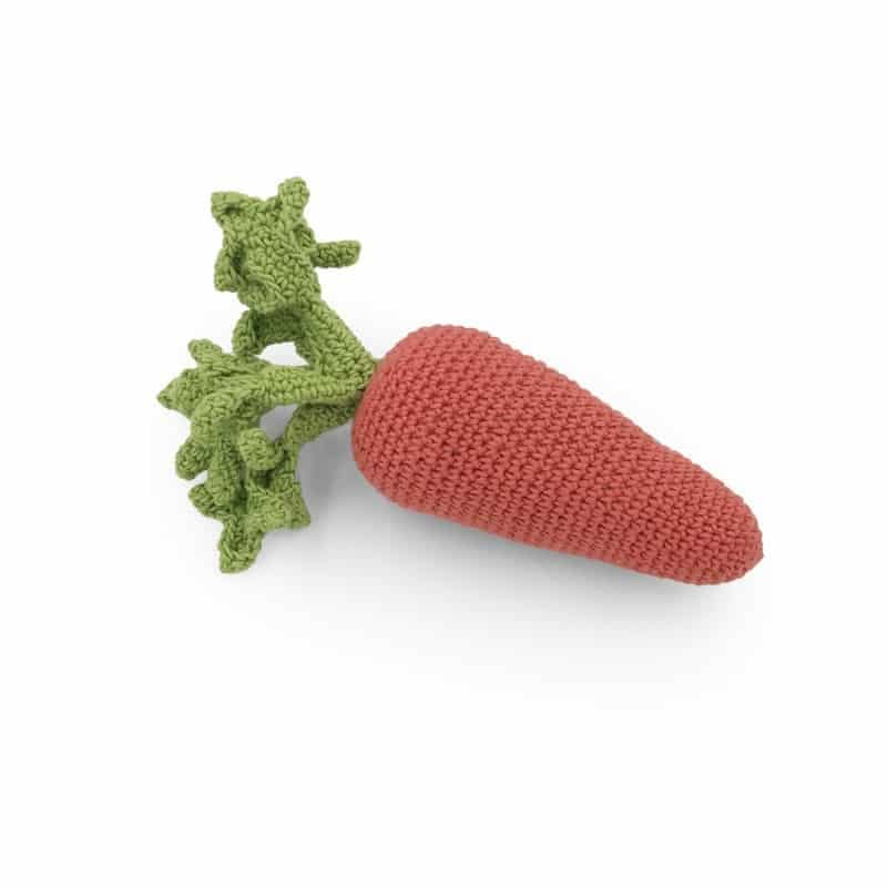Doudou carotte coton bio fait-main (MyuM) - Image 1