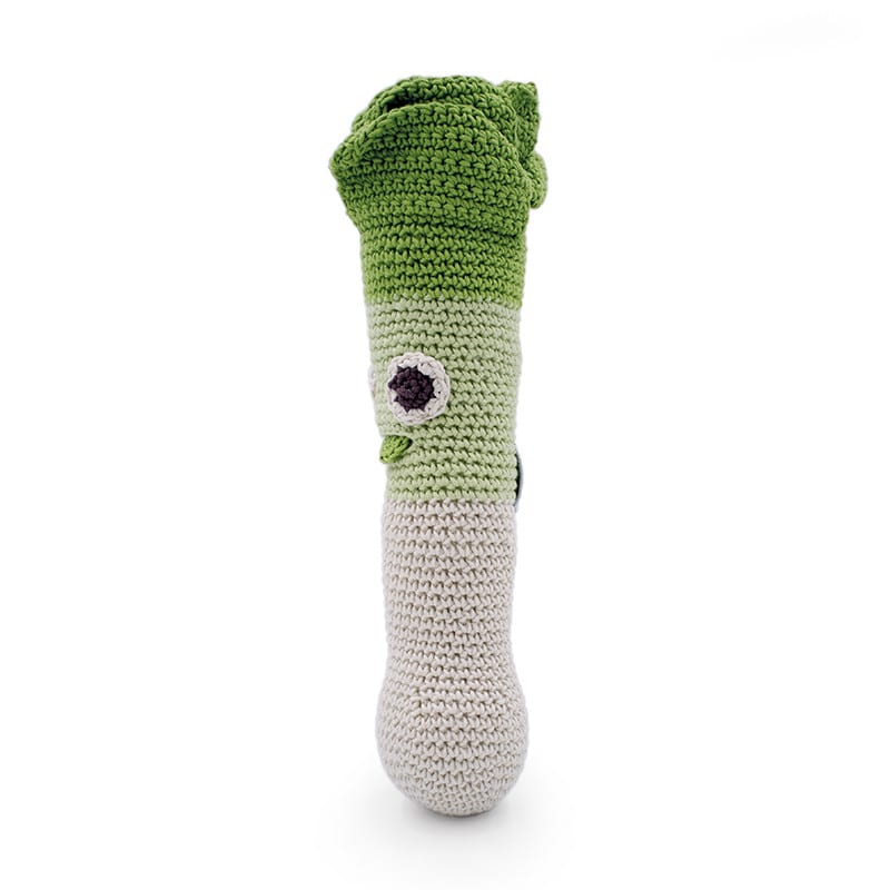 Doudou poireau fait main en coton bio (MyuM) - Image 1