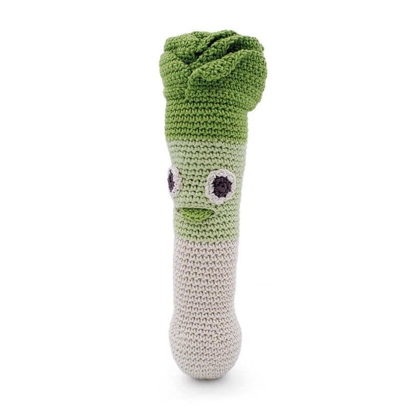 Doudou poireau fait main en coton bio (MyuM) - Image 2
