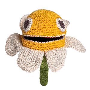 Doudou fraise réversible fait main bio