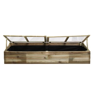 Serre double chassis en bois florence
