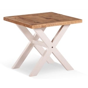 Table de chevet bois blanc 60x60x41cm -