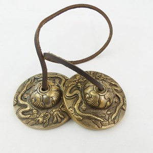 Cymbales tibétaines petites dragons