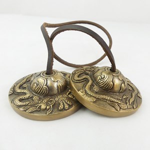 Cymbales tibétaines petites dragons