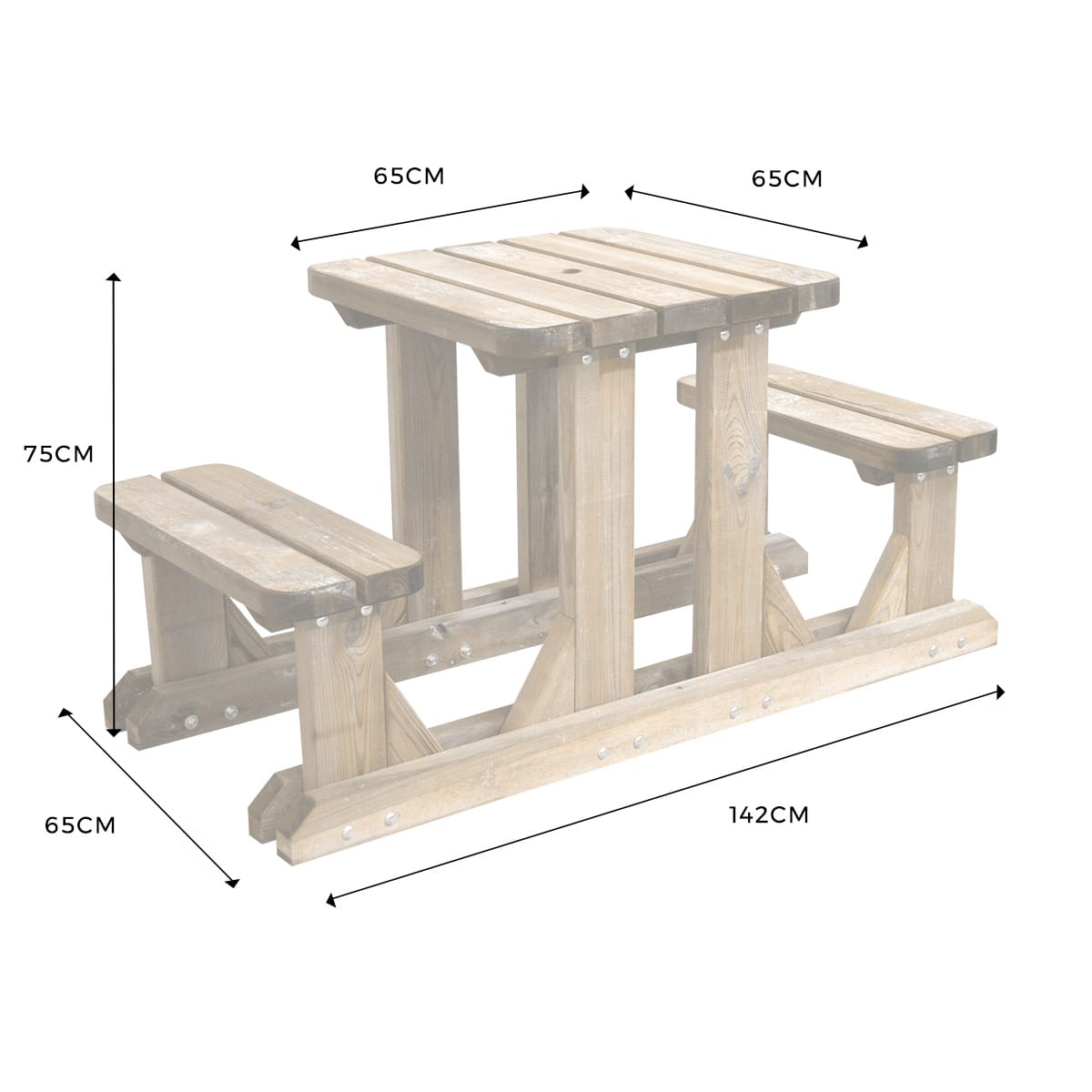 Tables de pique-nique en bois et certifié FSC en France chez