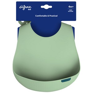 Bavoir récupérateur silicone difax vert