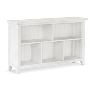 Bibliothèque bois blanc 130x33x78cm -