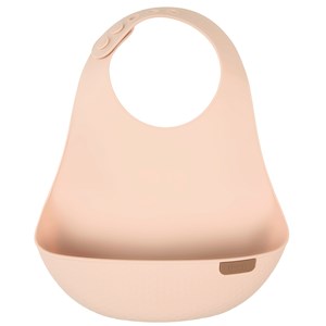 Bavoir récupérateur en silicone beige