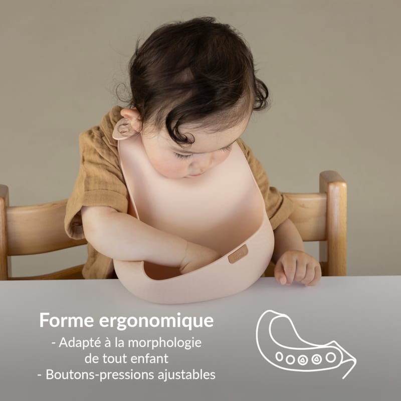 Bavoir récupérateur silicone difax (DIFRAX LOVI) - Image 1