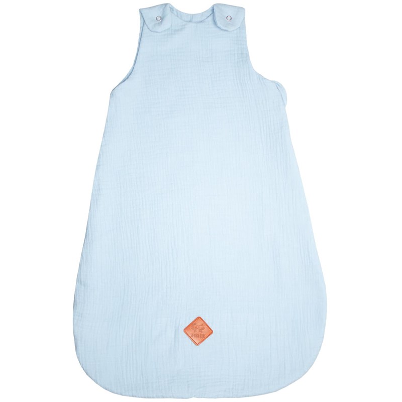 Gigoteuse été gaze coton jeanne bleu