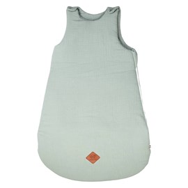 Gigoteuse sans manches gaze coton vert