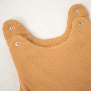 Gigoteuse sans manches gaze coton camel