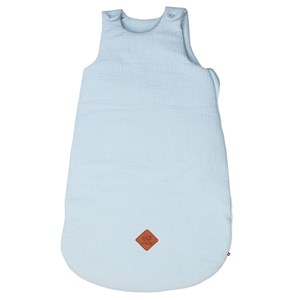 Gigoteuse sans manches gaze coton bleu