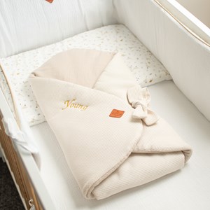 Gigoteuse évolutive nid d'abeille beige