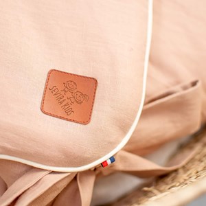 Gigoteuse d'emmaillotage en lin pêche