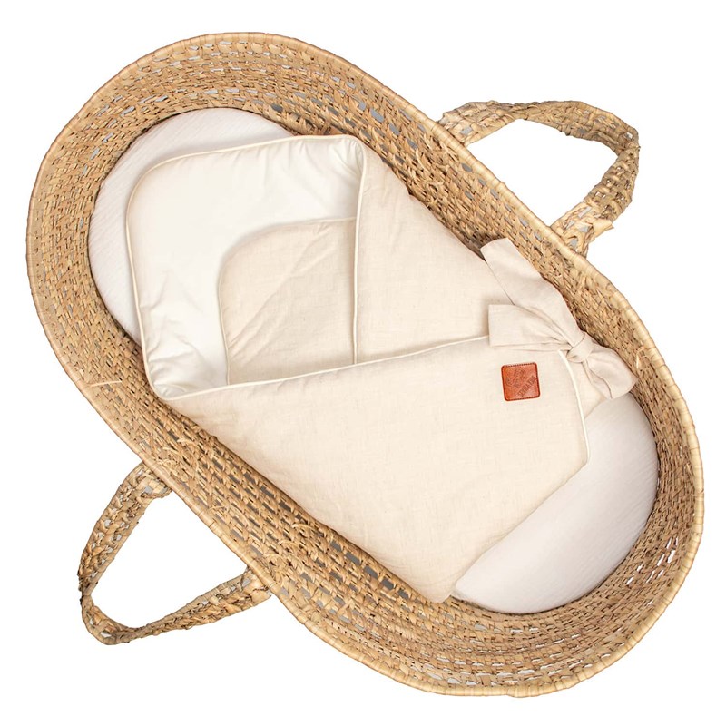Gigoteuse emmaillotage en lin beige dès