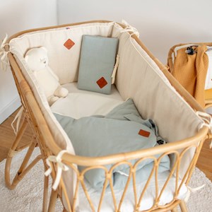 Gigoteuse d'emmaillotage en lin écru