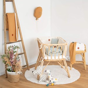 Gigoteuse d'emmaillotage en lin vert de