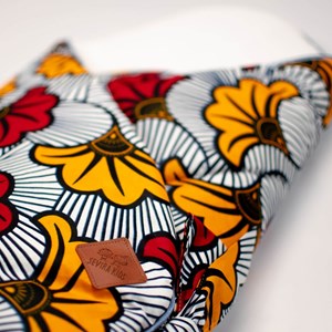 Gigoteuse emmaillotage coton wax fleurs