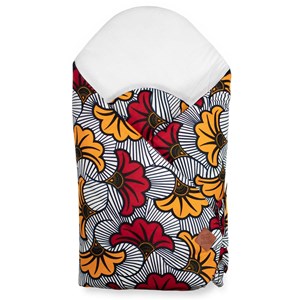 Gigoteuse emmaillotage coton wax fleurs