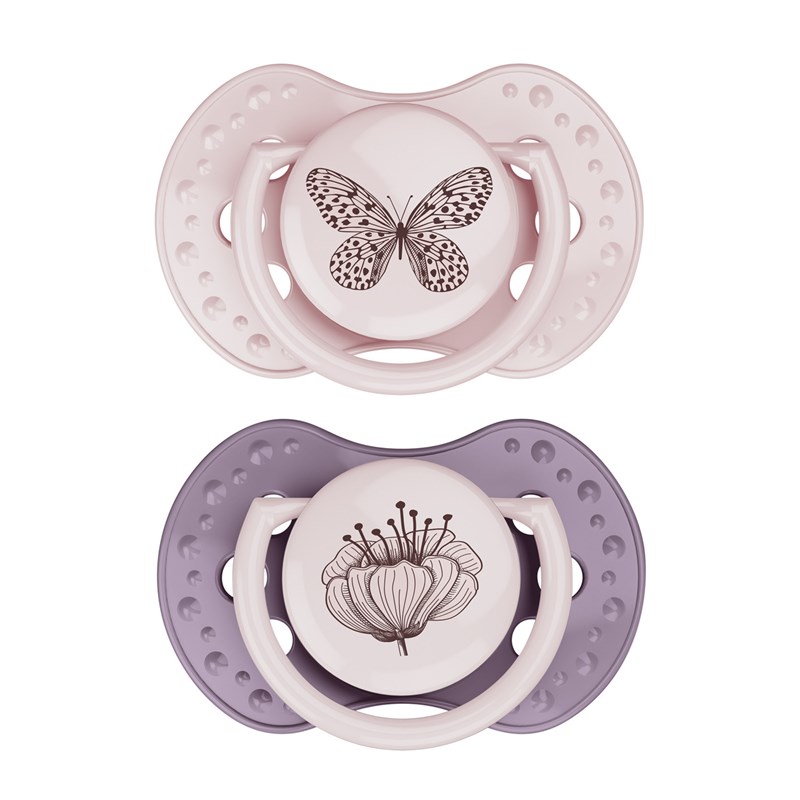 Lot 2 sucettes dynamiques difrax rose 0