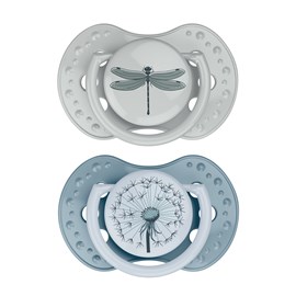 Lot de 2 sucettes dynamiques lovi bleu