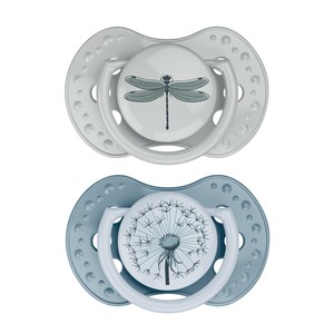 Lot de 2 sucettes dynamiques lovi bleu