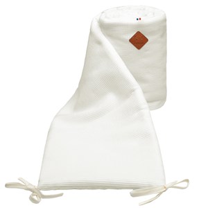 Tour de lit gaze coton nid d'abeille