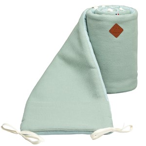 Tour de lit gaze coton nid d'abeille