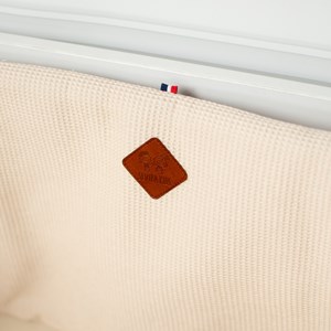 Tour de lit gaze coton nid d'abeille