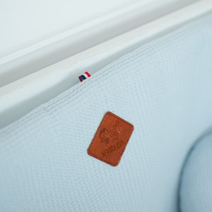 Tour de lit gaze coton nid d'abeille