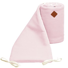 Tour de lit gaze coton nid d'abeille