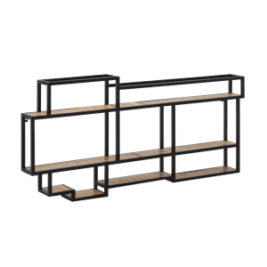 Etagère murale en bois  et métal