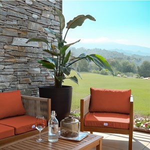 Coussins salon de jardin - terracotta