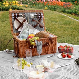 Panier de pique-nique pour 4 - gris