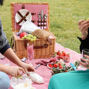 Panier de pique-nique pour 2 - rouge