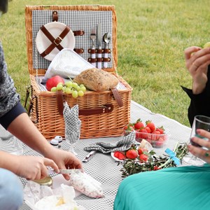 Panier de pique-nique pour 2 - gris
