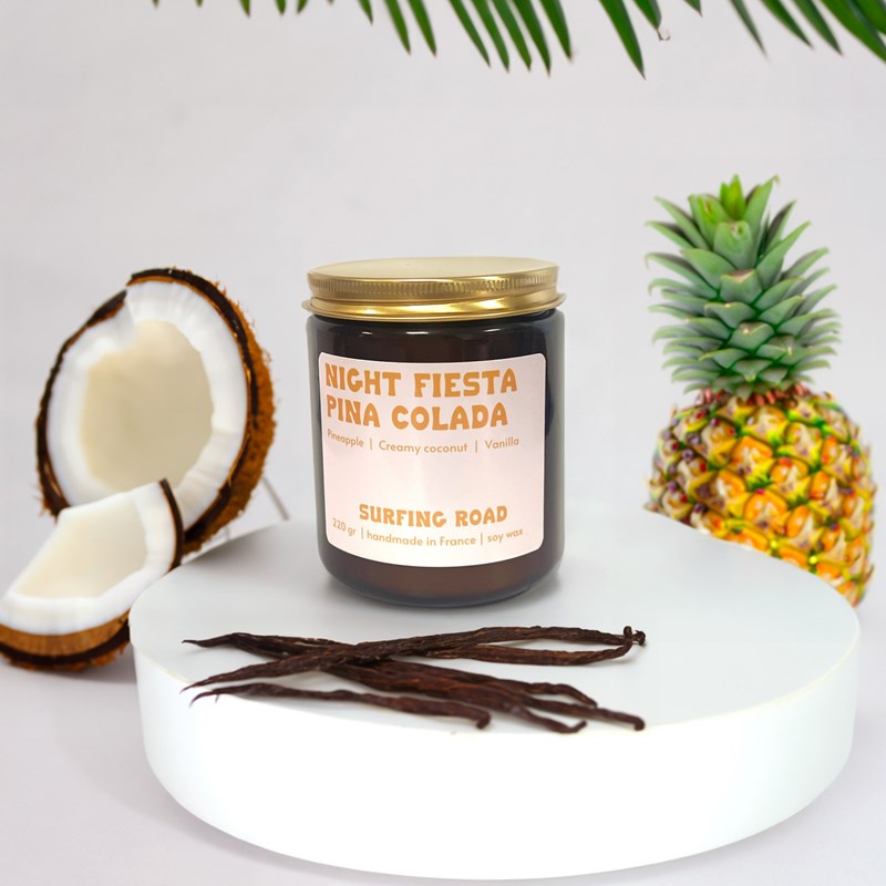Bougie pina colada, coco & ananas, 220g