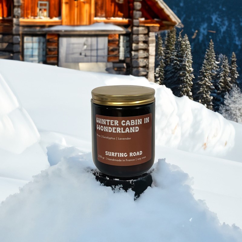 Bougie eucalyptus, pin & lavande, 220g