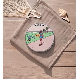 Bougie astro cancer, parfum monoi