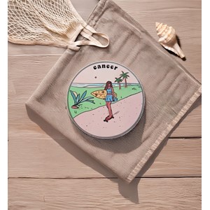 Bougie astro cancer, parfum monoi