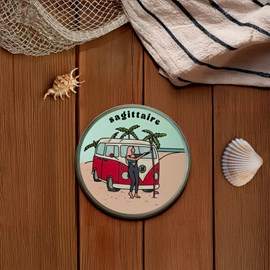 Bougie astro sagittaire, fleur hawaïenne