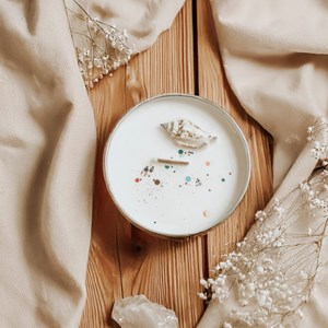 Bougie astro sagittaire, fleur hawaïenne