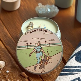 Bougie astro scorpion, parfum cerise