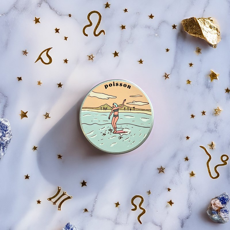 Bougie astro poisson, lotus & sel de mer