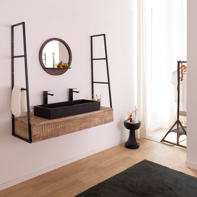 Meuble sous vasque suspendu amal