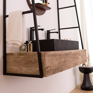 Meuble sous vasque suspendu amal